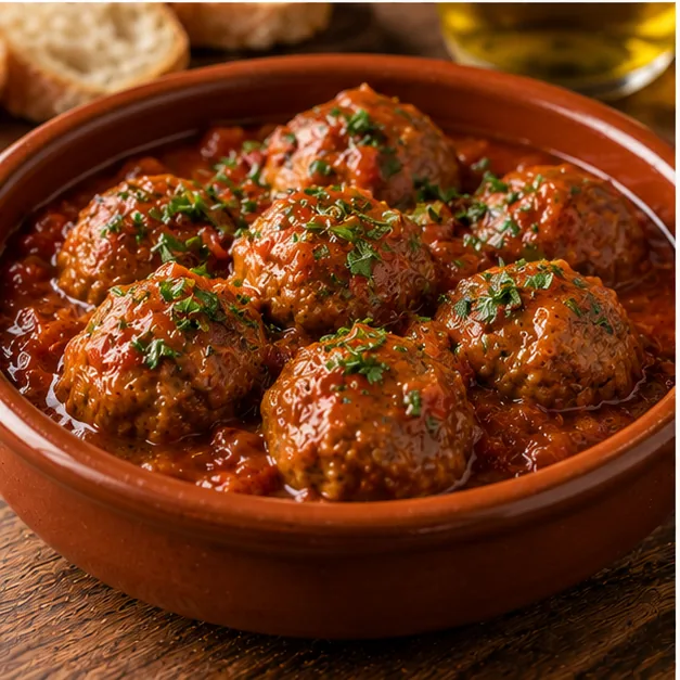 Albóndigas en salsa española