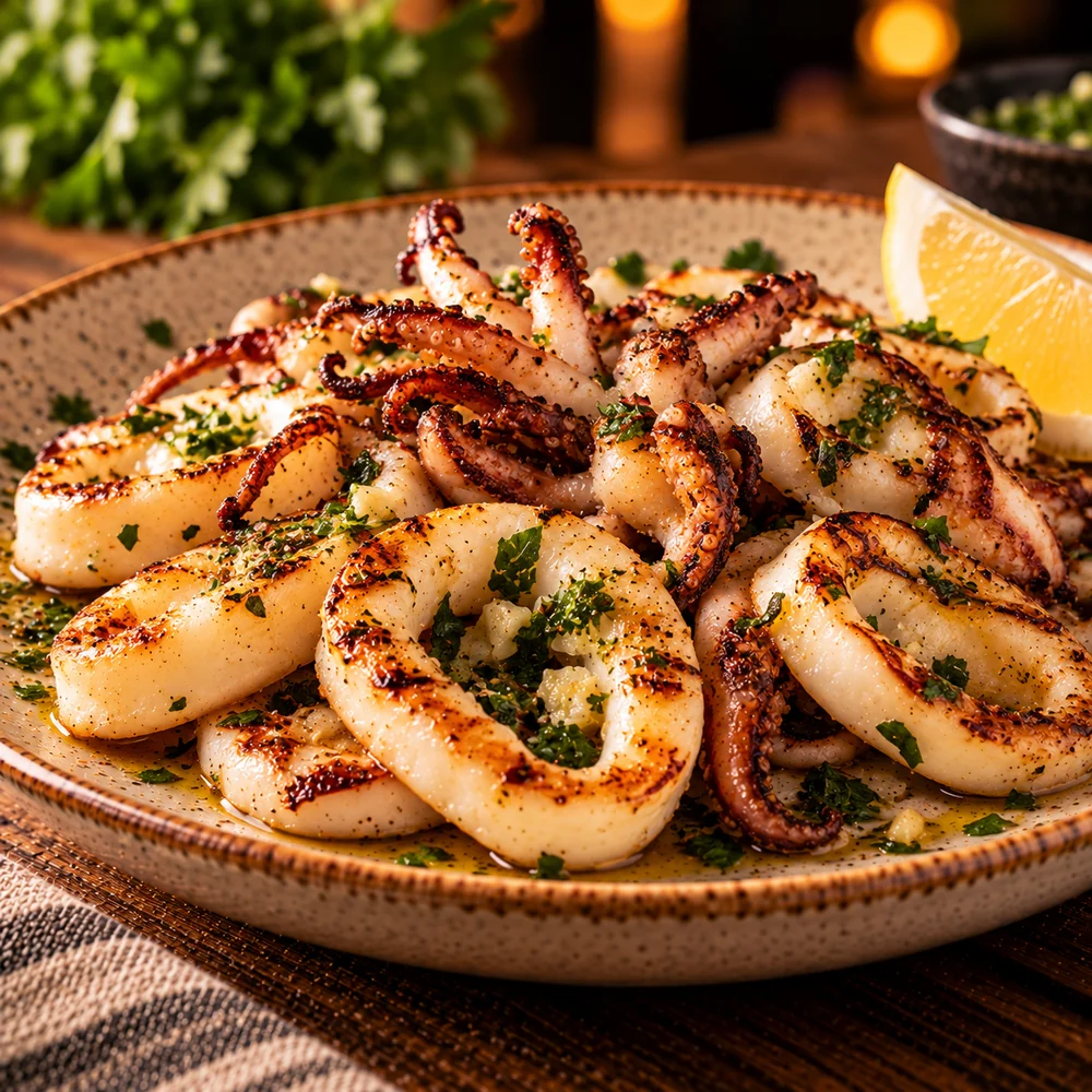 Calamares a la plancha
