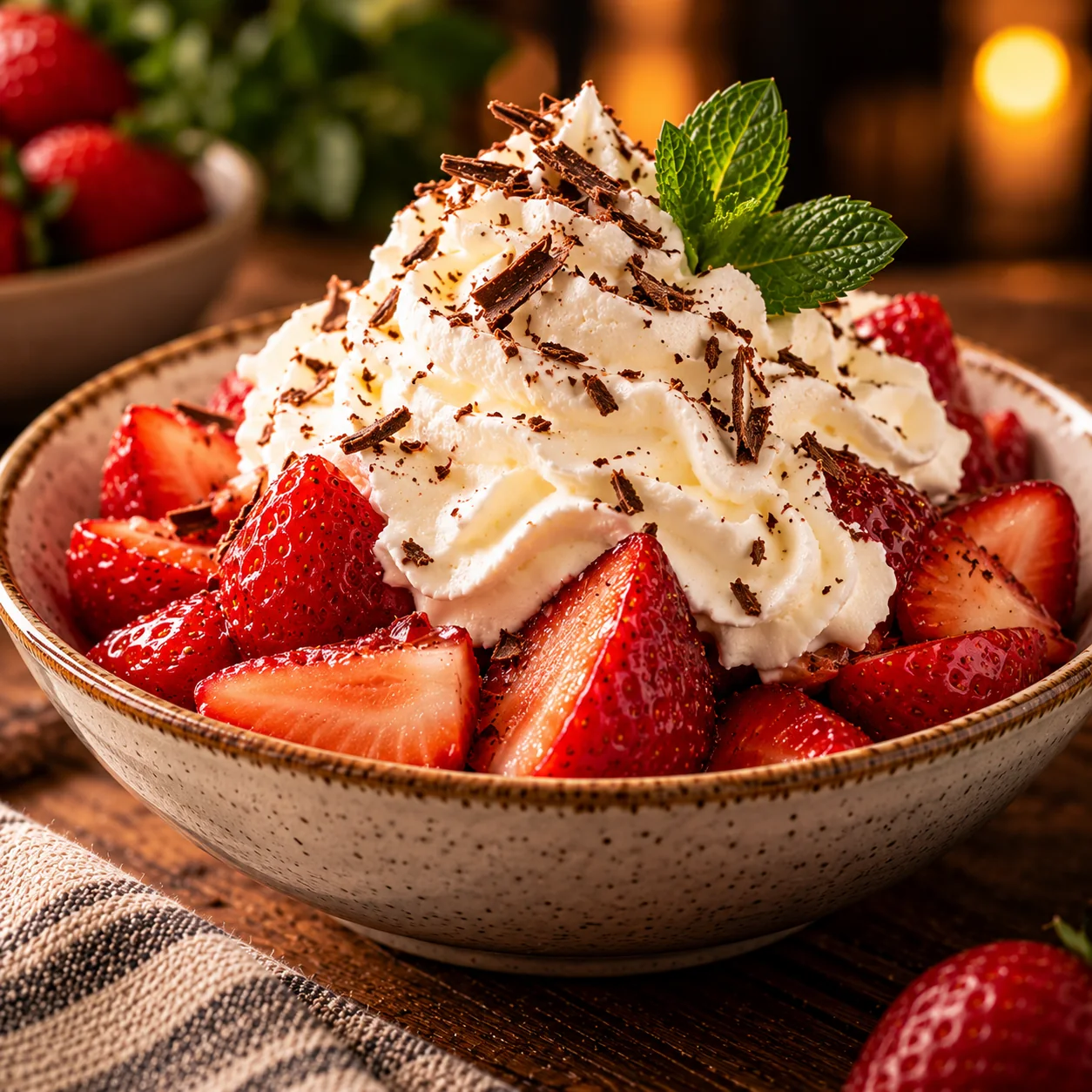 Fraises à la crème