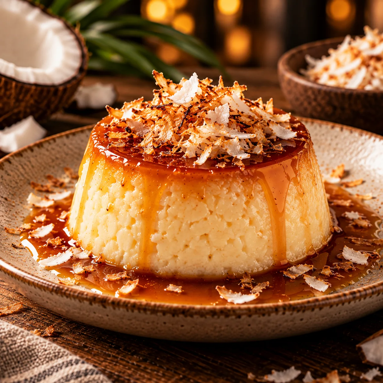 Pudding à la noix de coco