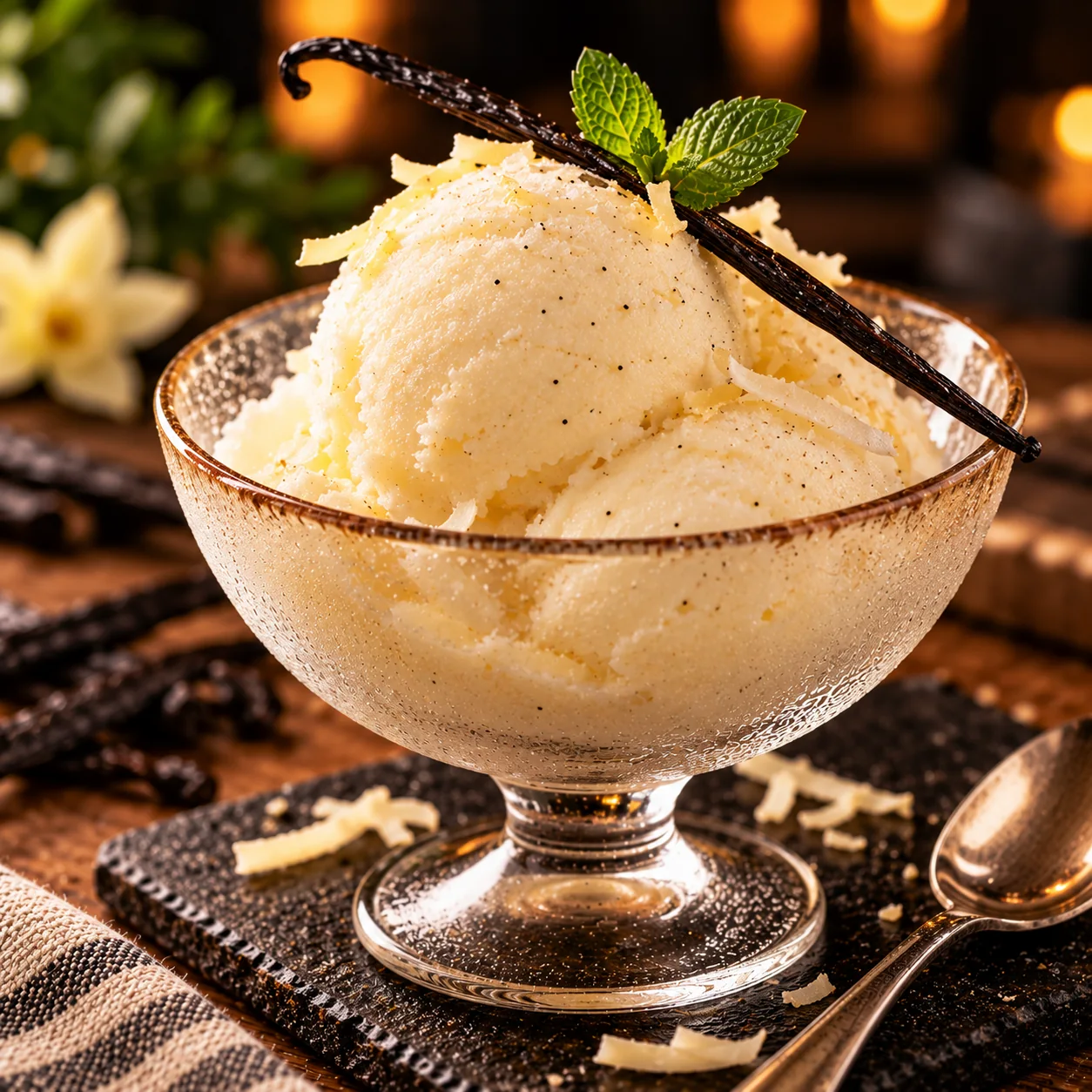 Sorbet à la vanille